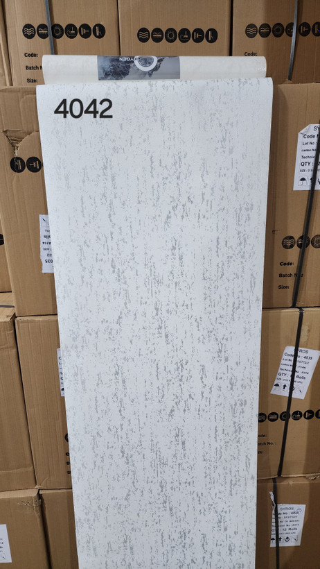 کاغذدیواری طوسی ساده 4042 قابل شستشو