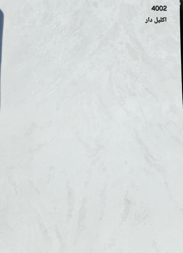 کاغذدیواری سفید پتینه شاین دار