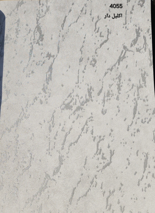 کاغذدیواری طوسی رگه دار